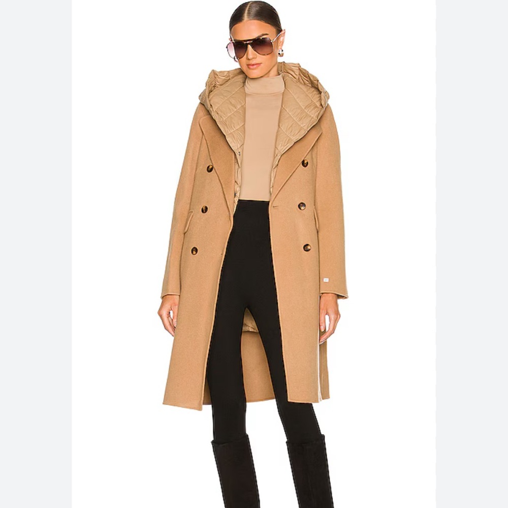 Soia & Kyo Tan Wool Coat